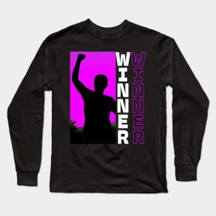 Purple Winner Long Sleeve T-Shirt